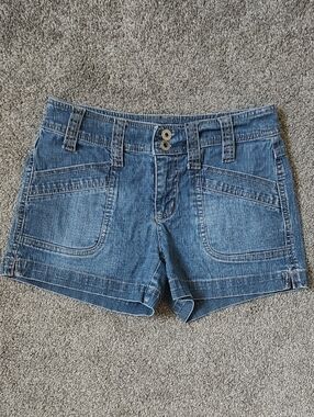 Smart Set Size 1 Cotton Blend Blue Denim Shorts